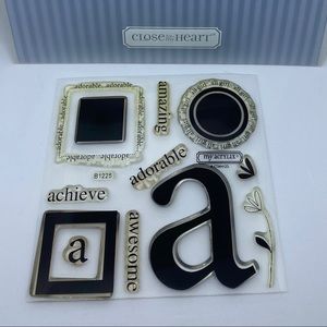 Close to my Heart Solos « A » Stamps Set